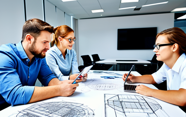 기계설계 제품 개발 과정 - Conceptual Design Phase**

"An engineering team in a bright, modern office, brainstorming design con...